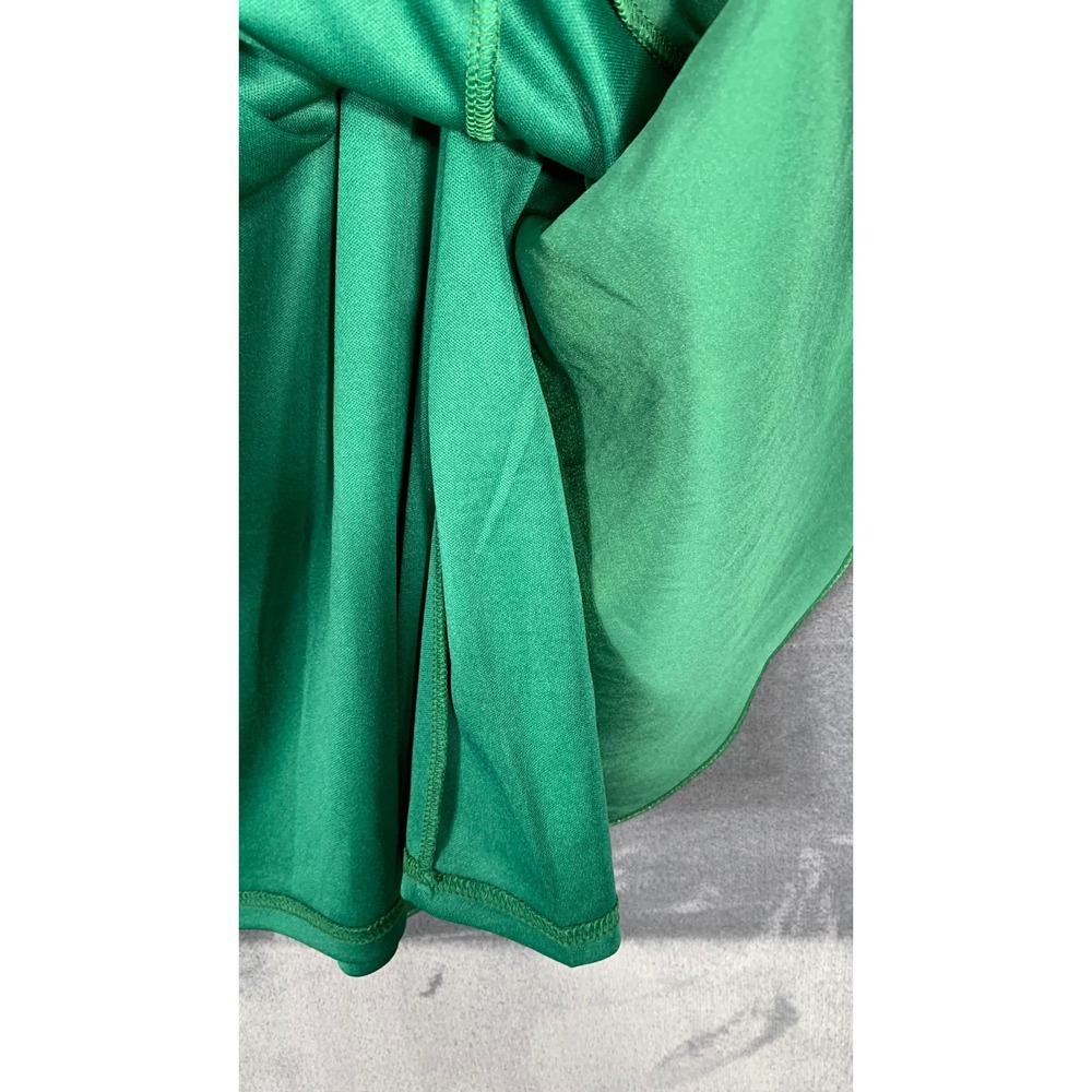 Dainty Jewells Once Upon a December Green Tiered Ruffle Midi Skirt Sz  Large - Picture 8 of 9